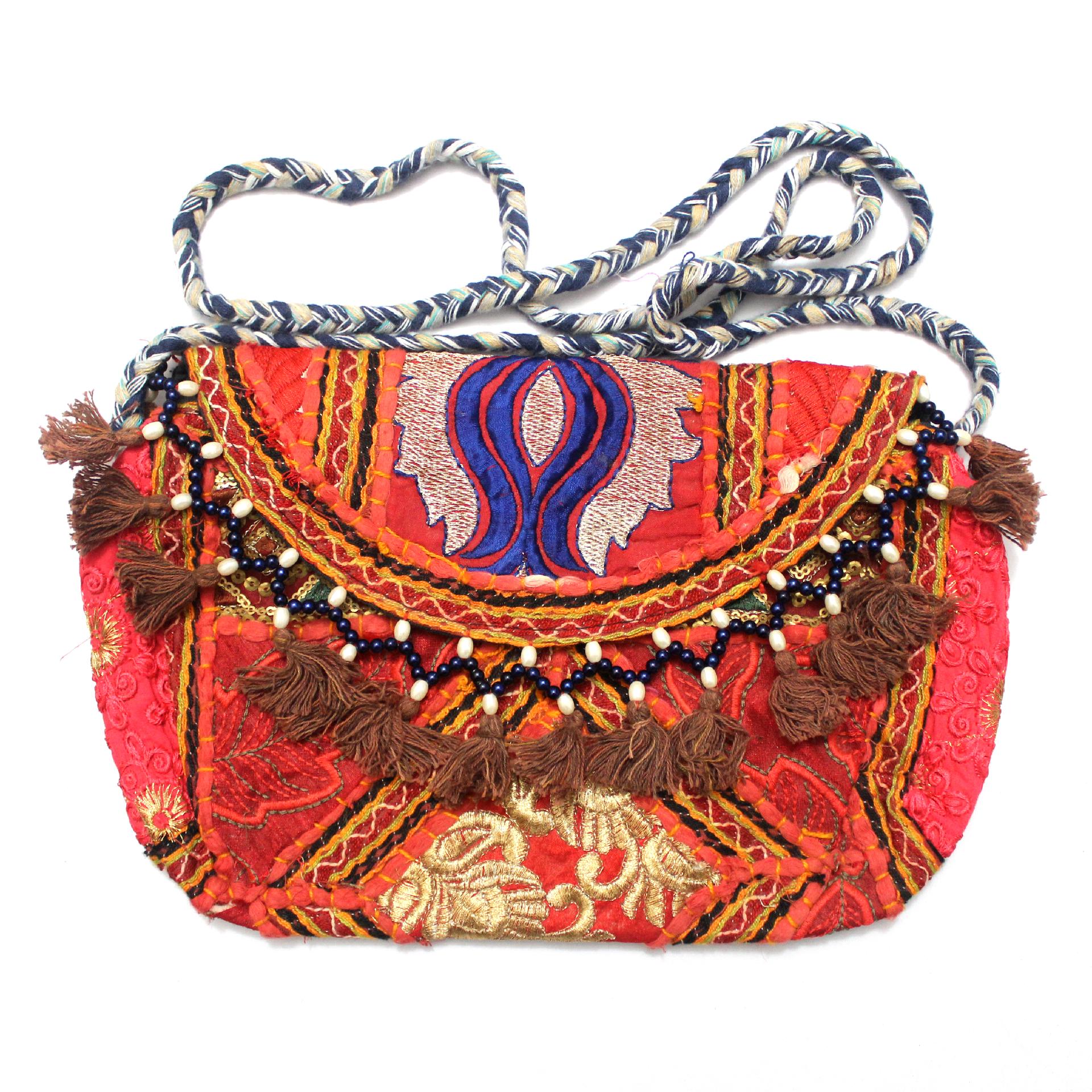 Indian Handmade Vintage Ethnic Ladie Purse Thread Clutch Bag Hipi Boho Gypsy 
